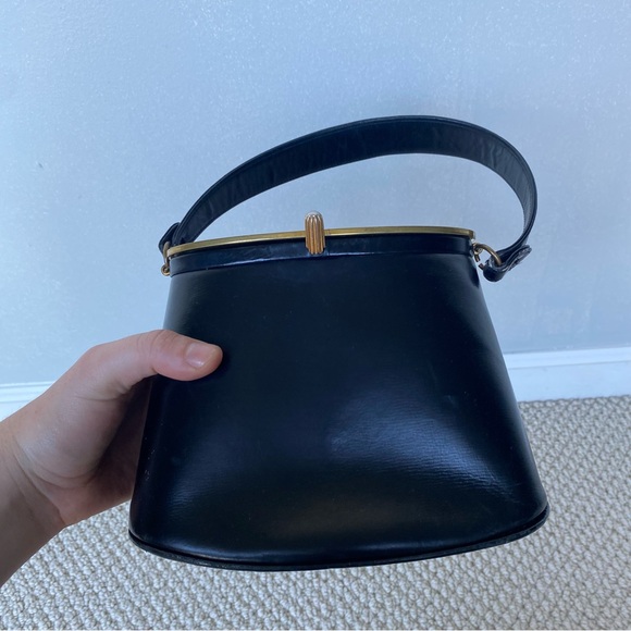 Rare vintage Bienen Davis 1940’s black purse - Picture 2 of 8
